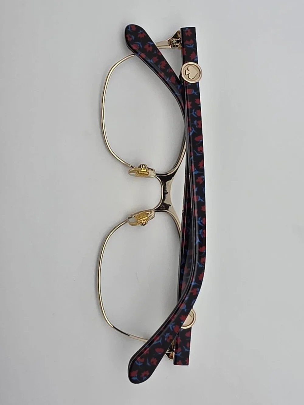 Kate Spade New York Audrina/G 807 Shiny Black Gold Cat Eye Eyeglasses Frame 53mm